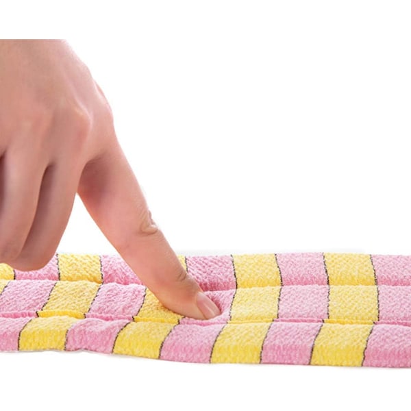 3 stk Luffa Eksfolierende Rygg Skrubber Ryggvasker Badbørste Kroppssvamper Luffa med Ryggstropp for Menn og Kvinner