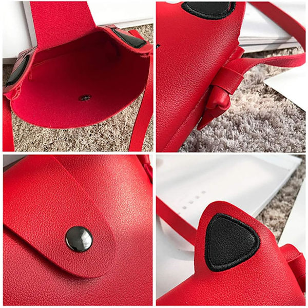 Sød Lille Pigers Skuldertaske Håndtaske Pung, Prinsesse Mini Tasker, Kat Cross Body Messenger Taske BIack