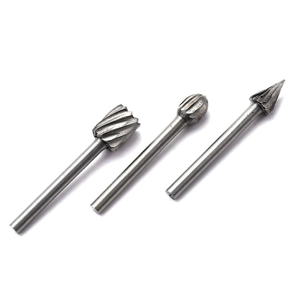 10 stk HSS Tungsten Carbide Skærpe Sæt Sliber Bit 1/8 Tomme