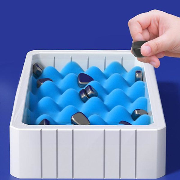 Magnetiskt schackspel Magnet Sten Brädspel Set Leksak För Barn Utbildnings A
