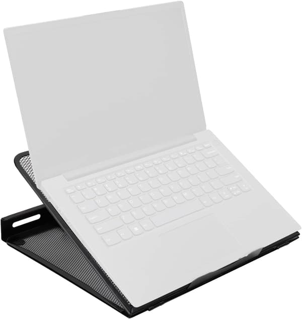 Ventileret Justerbar Ergonomisk Laptop Stativ, Sort