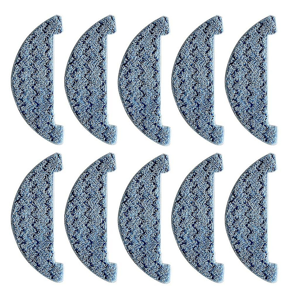 10 stk. Mop Klud Puder til Ilife A7 A9s Mop Vaskbar Genanvendelig Mop Klud