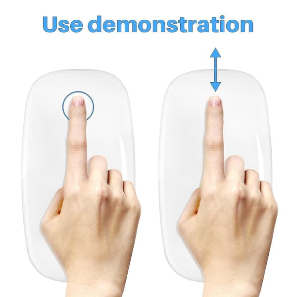 Bluetooth Trådløs Magic Mus Stille Genopladelig Computermus Slank Ergonomisk Pc Mus Til Apple