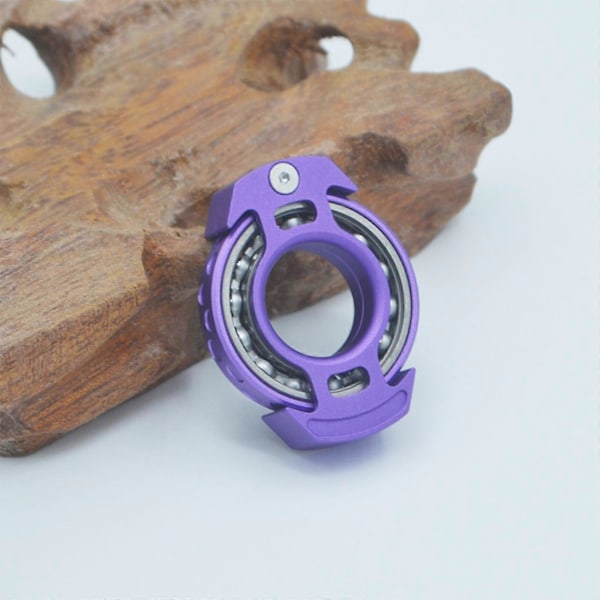 Ny Hot Hand Leksak Multifunktionella Fingerleksaker Rolig UFO Fingertopps Snurra Fidget Aluminium Anti-Stress Vuxna Present Kärnreaktor orange