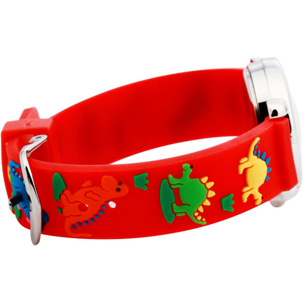 Barnklocka Vattentät 3D Söt Cartoon Rund Urtavla Silikon Gummiband Kvarts Armbandsur Julgåva för Små Flickor Pojke Barn