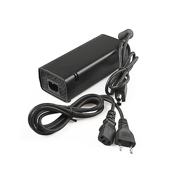 Strømadapter med ladekabel kompatibel med Xbox 360, Slim Host, 100-240v Universal lader
