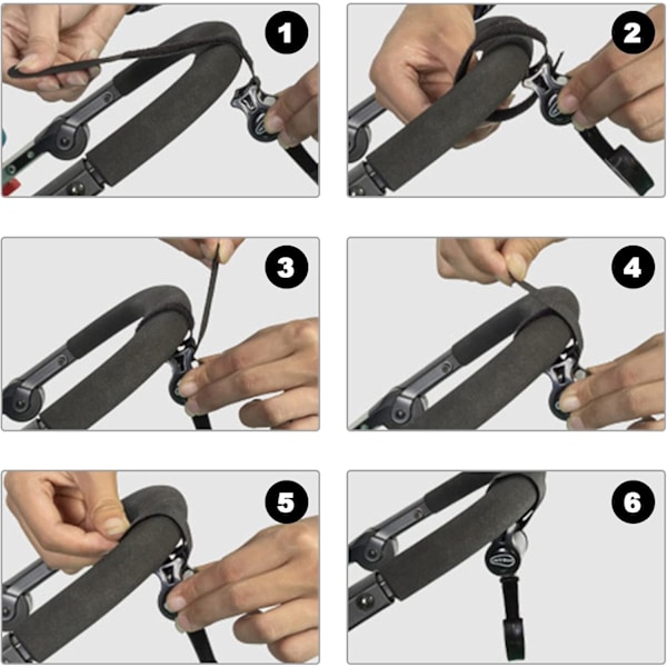 2-pakks Buggy Clips Vogn Klips Barnevogn Kroker Håndtak for å Henge Handleposer, Håndveske eller Bleieveske