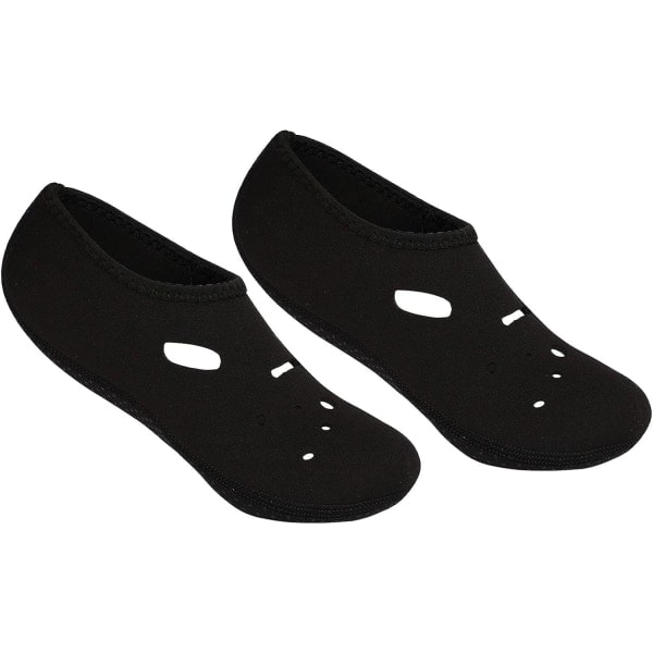 Vandstøvler til kvinder og mænd - Strandstøvler - Aqua Sokker - Vandsportsstøvler - Sokker - Anti-Slip - Åndbare - Barefodssko - Sort - L Black L