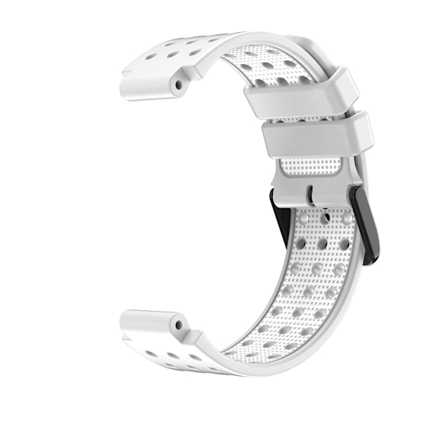 Ranneke Garmin Approach S20 -monokromikellolle, Garmin Approach S20 -silikoninen vaihto-muotiranneke Garminille white