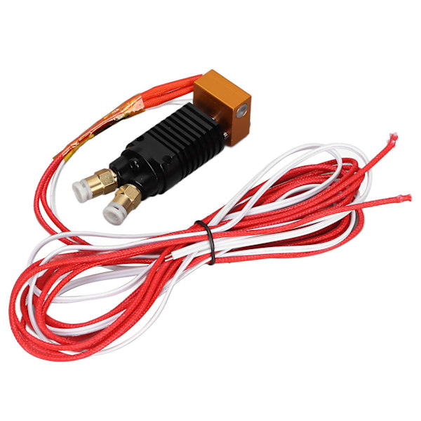 2 i 1 ut Hotend Kit 2 Färg Metall 12V 3D Skrivare Extruder med Silikonhölje Skruvar för Ender 3 för CR10S Pro12V