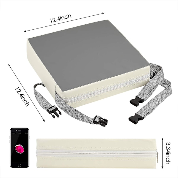 Barnstol för matbord (endast booster-skumstol), PU tvättbar 2 remmar fäst