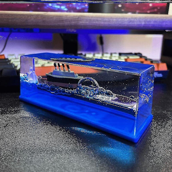 Cruise-skip Fluid Drift Ornamenter Hjemmetilbehør Dekorasjon Flytende Titanic Fluid Skrivebord