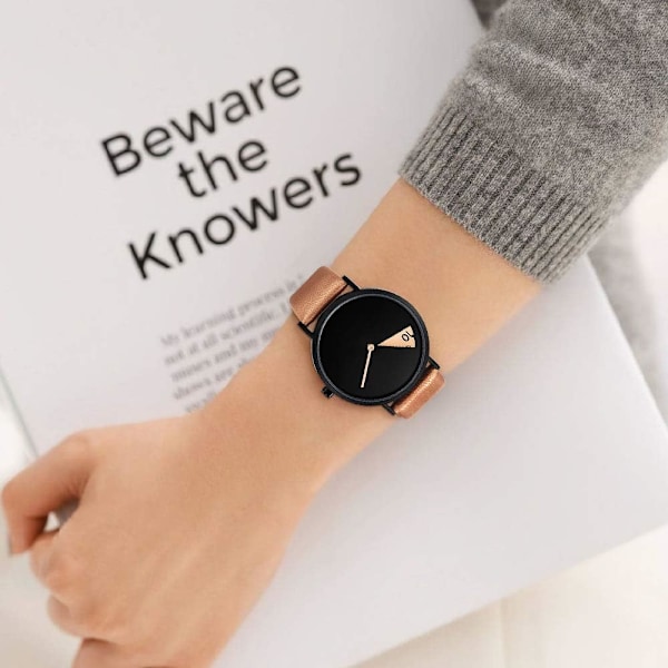 Kreativ klocka Ultra-Thin rem Casual Fashion Quartz Minimalistisk klocka