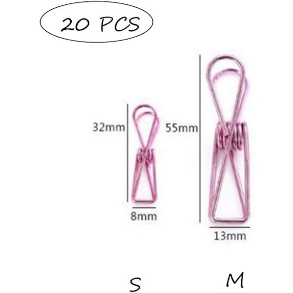 Papirklemmer Foldback Clips Bulldog Clip Mini Bulldog Clips Papirbinderklemmer Store Binderklemmer Foldback Clips Klemme M 20Stk