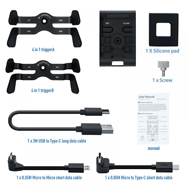 Tilbakeknappfeste for X-box One X S/x-box Series S/x, Gamepad Back Clip, Tilbakeknappkontroller