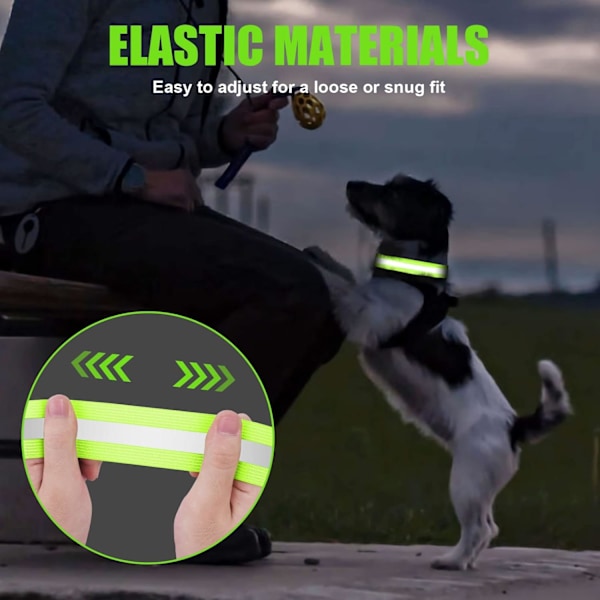 Heijastava ranneke, juoksun turvavarusteet heijastavat rannekkeet, korkean näkyvyyden pyöräily nilkkapanta heijastin hiha, itseliimautuvat heijastavat nauhat A-4Pcs-1 Reflective Tape