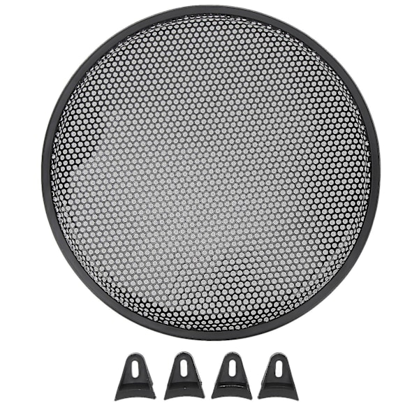 2024 12 Tommer Høytalergrill Jern Subwoofer Høytaler Sirkel Deksel Lyd Mesh Beskytter Vakt for Bil Bobil