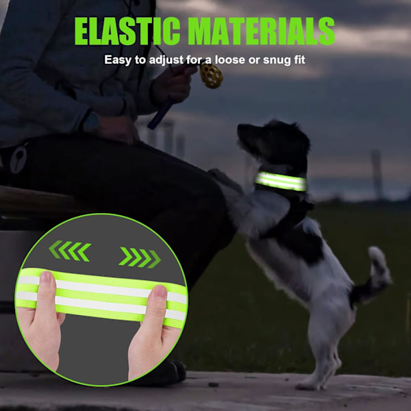 Heijastava ranneke, juoksun turvavarusteet heijastavat rannekkeet, korkean näkyvyyden pyöräily nilkkapanta heijastin hiha, itseliimautuvat heijastavat nauhat B-4Pcs-2 Reflective Tapes