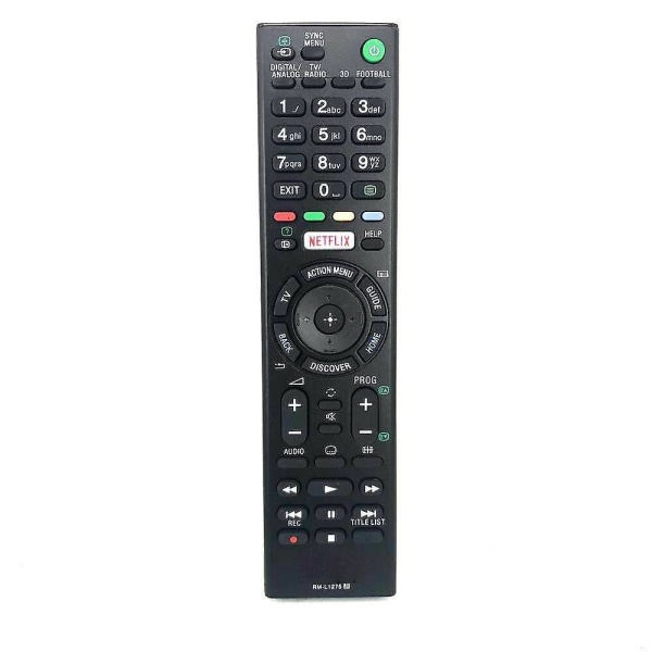Universal RMT-TX100D fjernbetjening erstatter Sony HDTV LED Sort