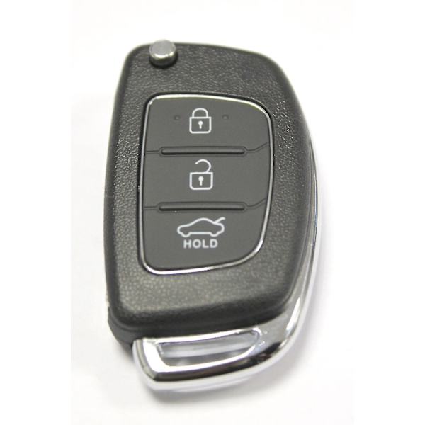 Rfc 3-knaps Flip Key Case til Hyundai I10 I20 I40 Ix35 Santa Fe Fjernbetjening