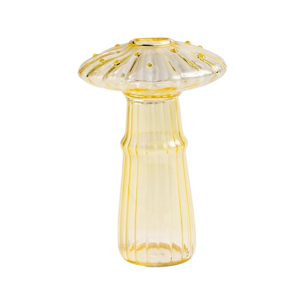 2023 Ny Svampformad Vas Transparent Glasvas Kreativ Heminredning Vardagsrum beige