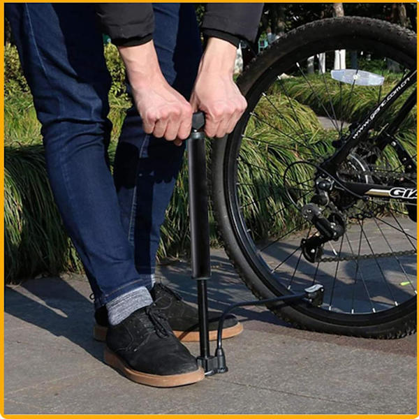 Bärbar minicykelpump för däck, lättviktig Presta Schrader universell cykelpump