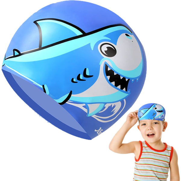 Swim Cap Unisex Swimming Cap Waterproof Swimming Hat Silicone Swim Cap Swimming Cap Protection Bathing Cap for Childen Kids Boys Girls