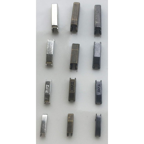 Vetoketjun Korjaussetti Metalli Kiinnike Insert Pin Vetoketjun Ylä-/Alaosa Stop (3 Väriä) 13 Sarjaa Vetoketjun Korjaus Tulppa, Korjaa Vetoketjun Stop Vetoketjun Vaihtoon
