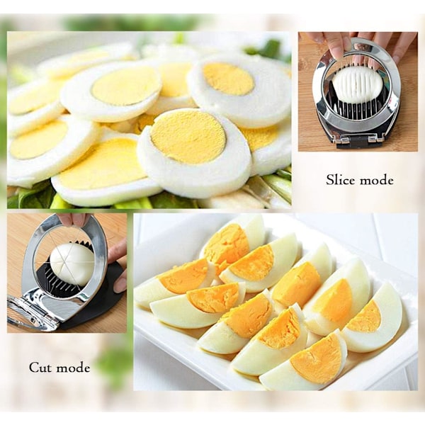 Äggskärare, Äggskärare Heavy Duty Slicer för Kokta Ägg Jordgubbsfrukt Dekorativ Slicer, Rostfritt Ståltråd