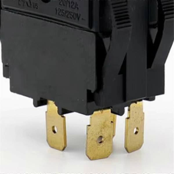 20/12A 125/250V 5E4 Mekanisk elektromagnetisk tryckknapp av trä för elverktyg, HY18