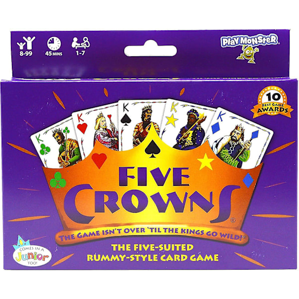 Five Crowns Korttipeli Perhekorttipeli - Hauskoja Pelejä Yhteensopivia Perheen Peli-illan Kanssa Lapsille$