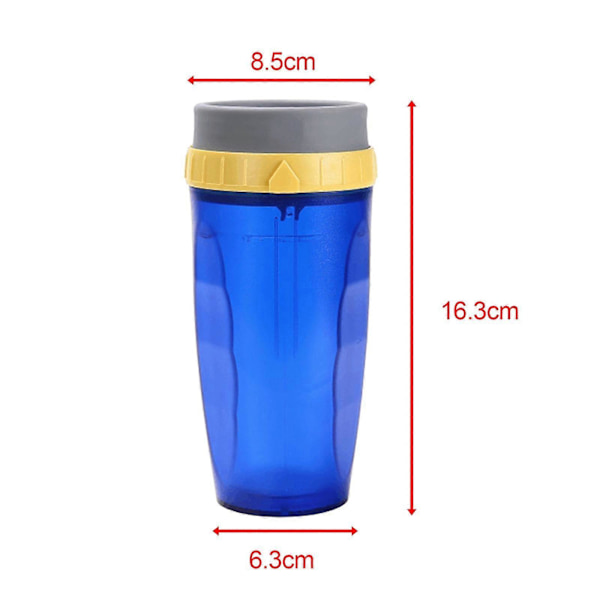 Bärbar Coverless Twist-mugg med isolerad kaffekopp i rostfritt stål Blue
