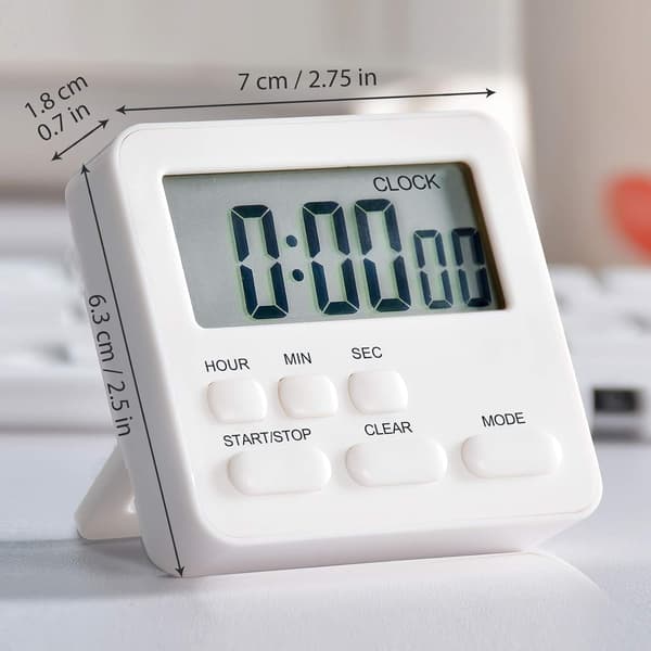 Kök Timer Digital, Digital Kök Timer Magnetisk Med Hög Alarm, Magnetisk Baksida, Stativ För Matlagning, Dusch