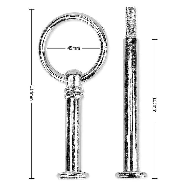 4 Sett 3-lags Kake Stativ Hardware, Lagdelt Brette Hardware 3-lags Kake Stativ Silver