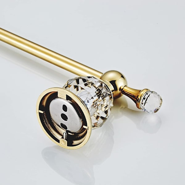 Poleret Guld Toiletpapirholder, Krystal Toilet Rulleholder Badeværelsestilbehør Moderne Zink Legering Vævsophæng Væghængt