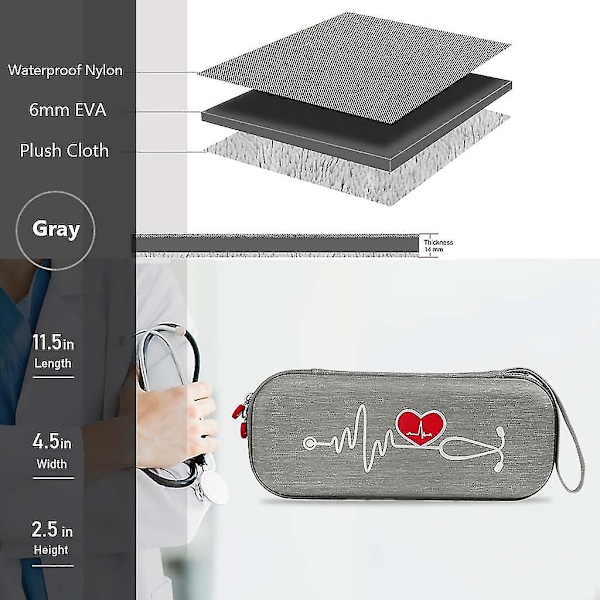 Stetoskop Väska Hård Bärväska För 3m Littmann Classic Iii Stetoskop