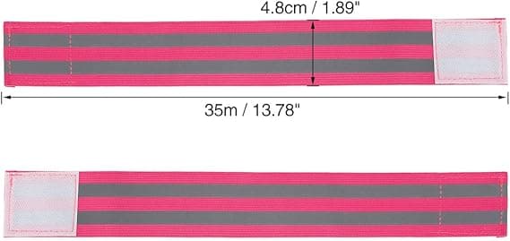 4 stk Refleksbånd for Arm Synlighet Sykling Refleksstropper