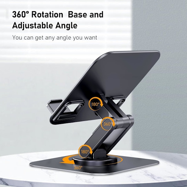 Stativ 360° Rotasjon, Justerbar Monitor Tablett Stativ Holder for Skrivebord Bærbar Kontor Kompatibel med iPad Pro 10.5, 11, 12.9