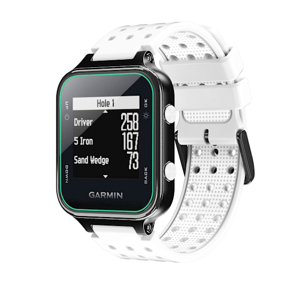 Armband för Garmin Approach S20 Monokromt Armbandsur, Silikon Ersättningsarmband för Garmin Approach S20, Mode white