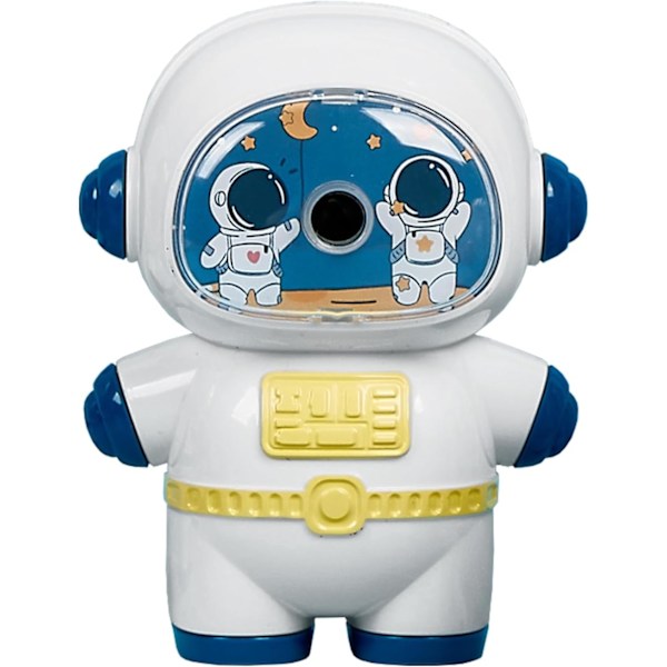 Blå astronaut pennvässare, manuell pennvässare, artiklar för skolkontor hushåll, presenter för skolstartssäsongen