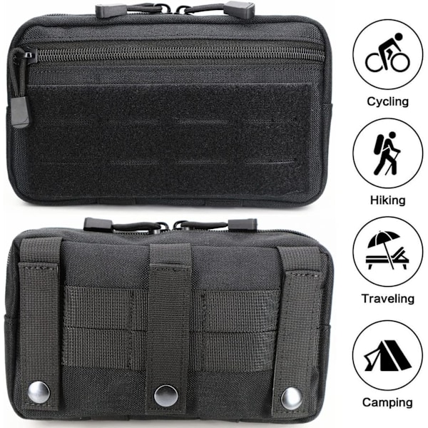 Taktisk Molle-väska, Multifunktionell EDC Admin-väska Utility Gadget Gear Ryggsäck Militär Midjeväska för Utomhusbruk, Jakt