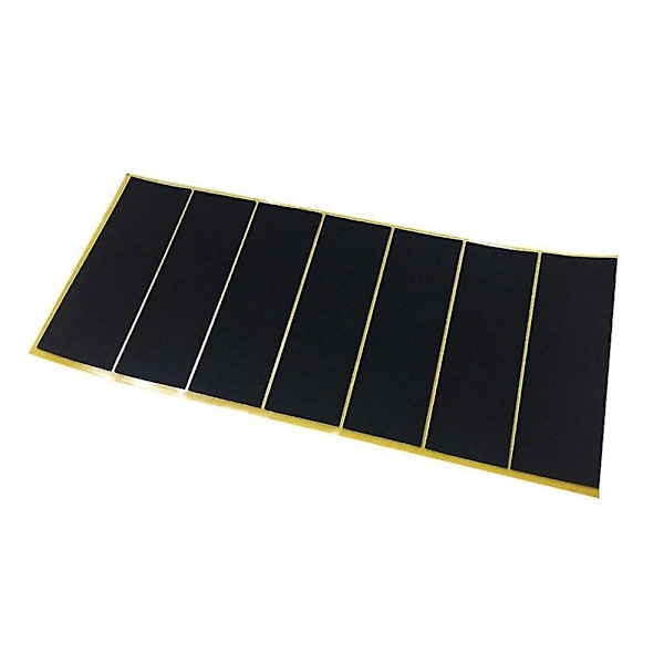 20 stk./sæt Sort Fingerboard Deck Uskåret Tape Stickers Sort Skum G