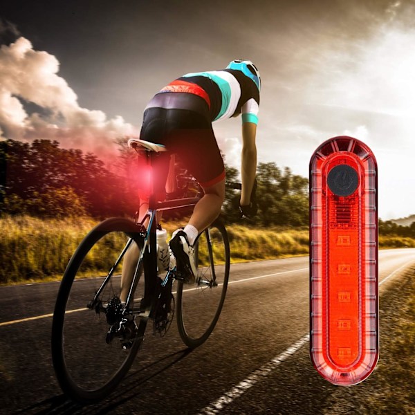 USB Genopladeligt LED Cykel Baglygte 2 Pak, Lys Cykel Baglygte Sikkerhedsblinklys