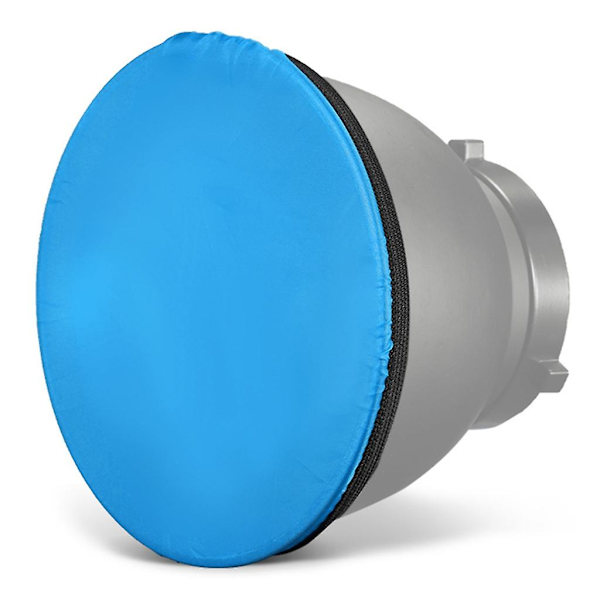 Speedlite Portrettproduktfoto Diffuser Lys Sokk Lampekule Reflektor Blue