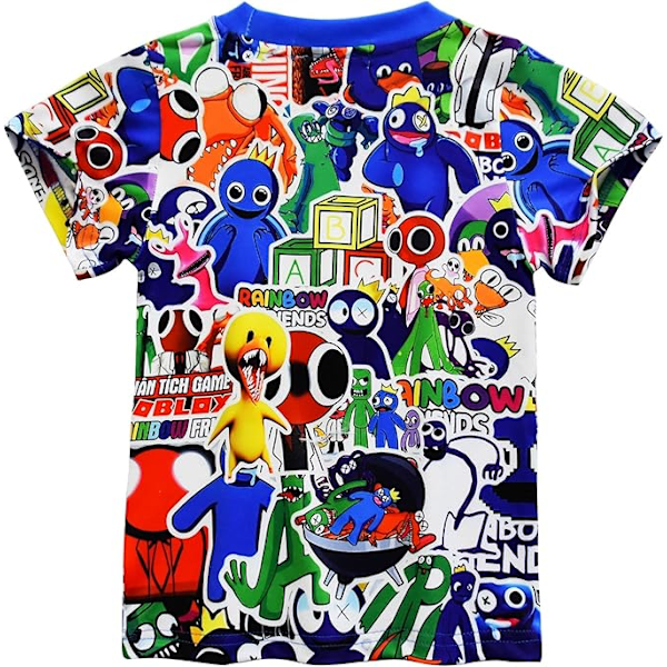 Pojkar Pyjamas Set Regnbågar Vänner Barn Kortärmad Två Delar Pyjamas Storlek 6-7 År Sovkläder För Pojkar