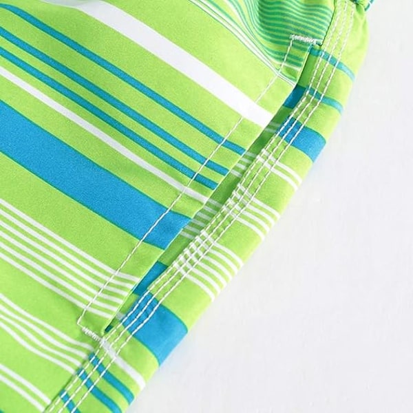 Voksen Strandshorts Menn Kvinner Gutter Jenter Badebukser Badetøy Surfing Bukser Boardshort 100-211cm 13-14 Years Lime Green