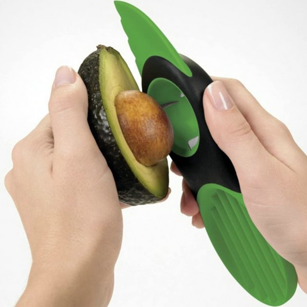 2 stk Avocado Chopper Multifunktionel Frugtkutter Skræller Kernefjernere 3-i-1 Avocado Skæreredskab til Frugt Kiwi Mango