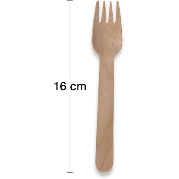 16 cm engångsskedar i trä, det FSC-märkta valet av träbestick för dina engångsbestick (100-pack) Spoon