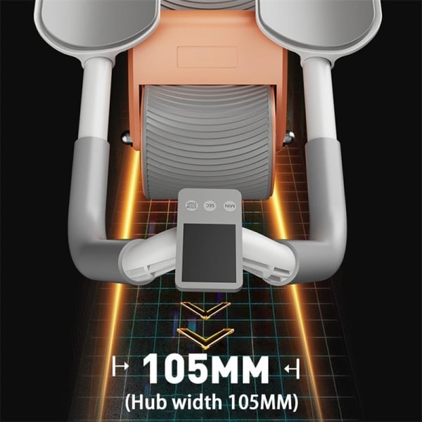 Plank Trainer Push Up Sundhedsmæssig Abdominal Hjul Automatisk Tilbageførsel Abdominal Muskeltræning Husholdningsmodel Ab Roller Orange