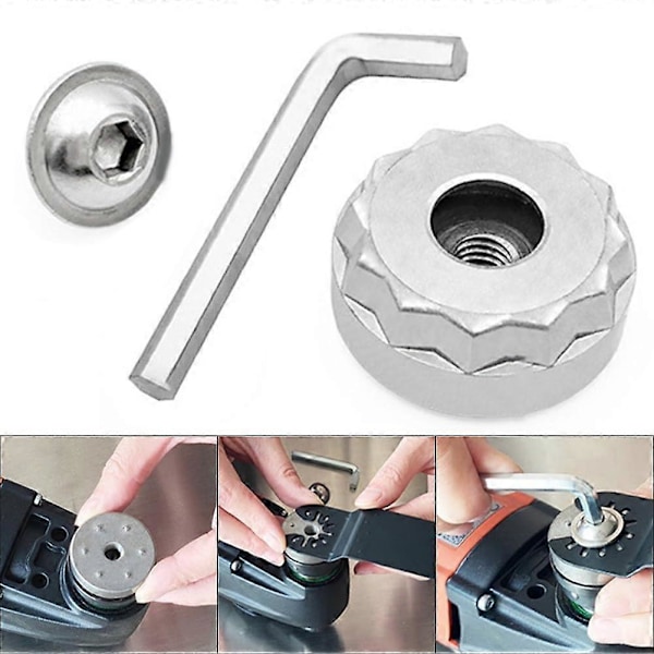 3-pack Starlock Adapterverktyg, Star Lock-system, Elverktyg, Adapter för Oscillationsågblads